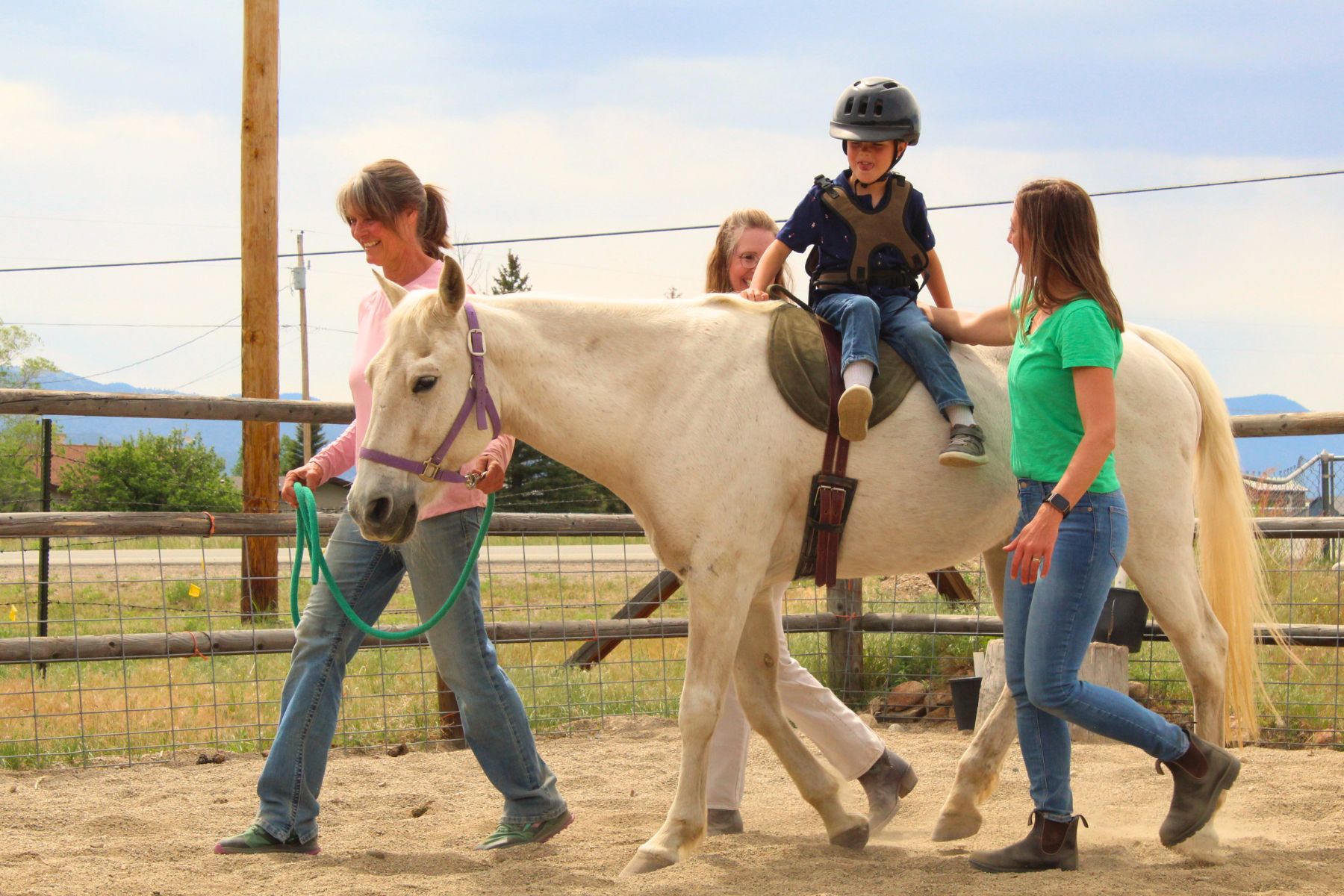 Child on a horse