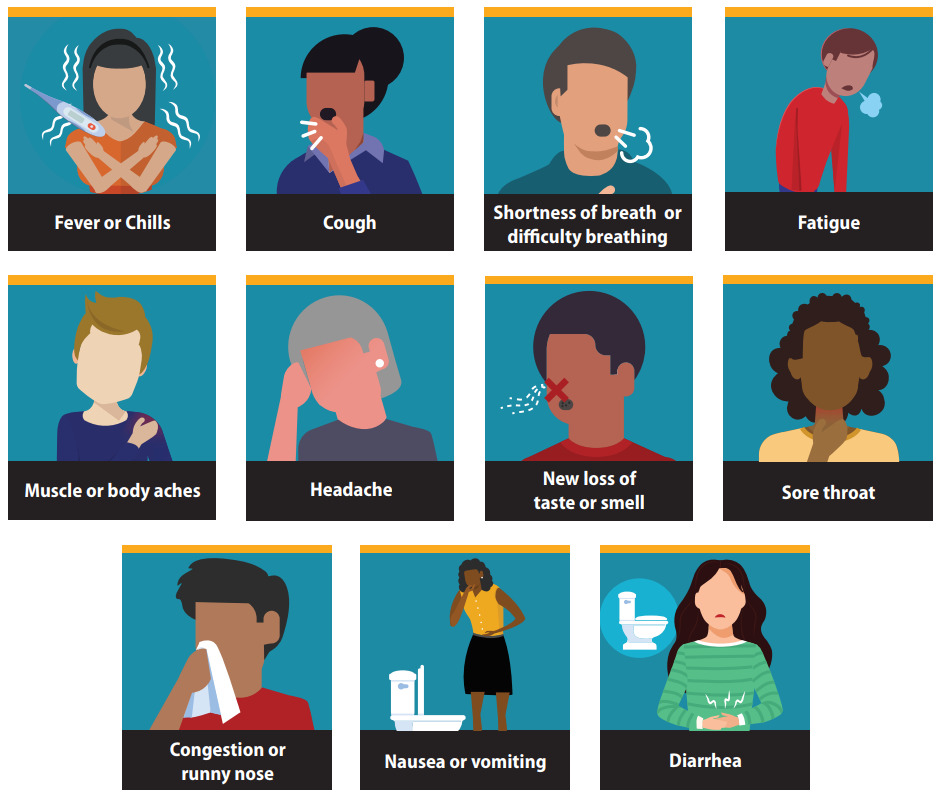 Covid-19 Symptoms Infographic