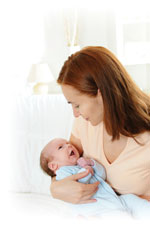 woman and baby